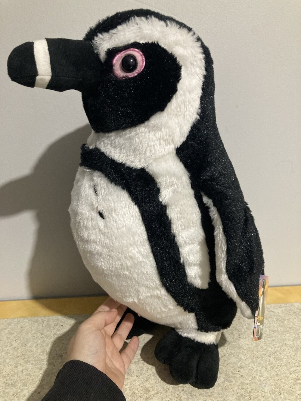 Fiesta African Penguin Plush 18in Black White Stuffed Animal Toy With Tag